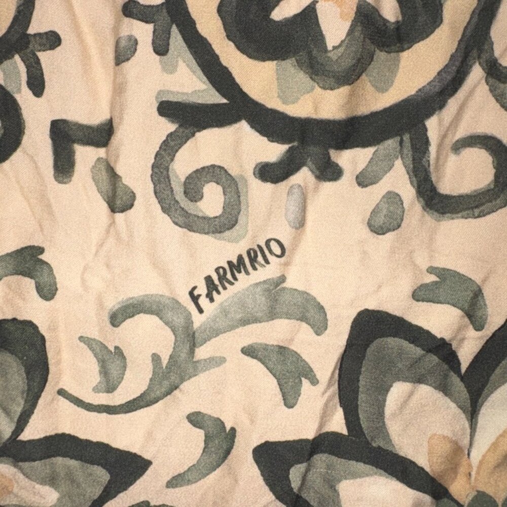 Women's FARM Rio Tropical Green Leaf Print Midi Dress size Medium - Picture 5 of 14